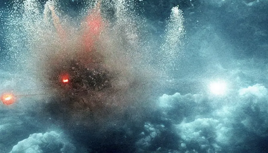 Image similar to Big budget movie, underwater explosion