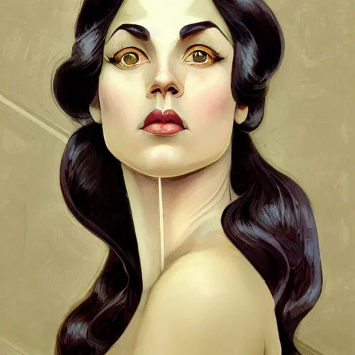 Prompt: a streamline moderne, art nouveau, multi - ethnic and multi - racial portrait in the style of charlie bowater, and in the style of donato giancola, and in the style of charles dulac. clear, very large eyes. symmetry, ultrasharp focus, volumetric lighting, photorealistic digital painting, intricate, elegant, highly detailed, centered.