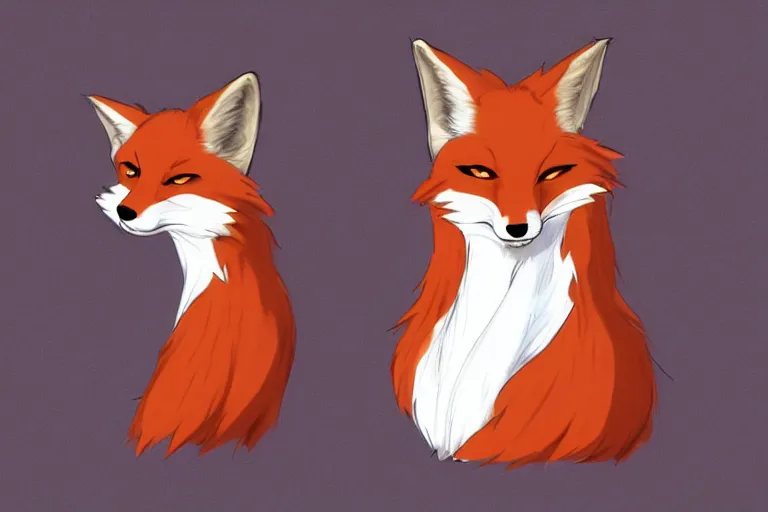 Image similar to an anthropomorphic fox, fursona!!!! trending on furaffinity, by kawacy, trending on artstation