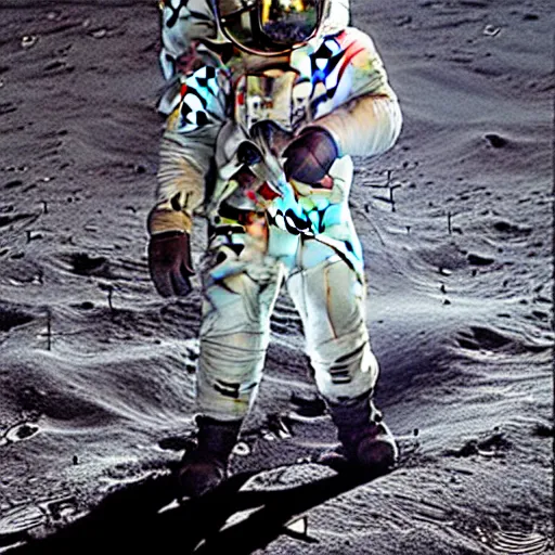 Image similar to marathon on the moon