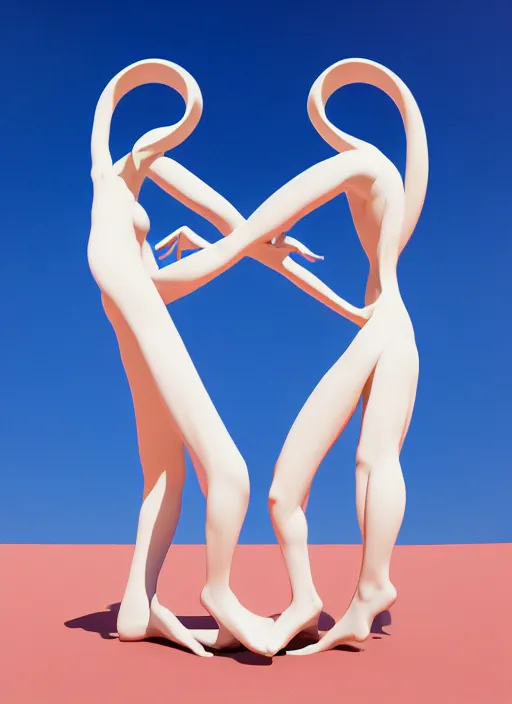 Image similar to art by santiago calatrava and salvador dali, perfectly centered symmetrical balanced male and female portrait of man and woman in love sharing one heart. high coherence ; 3 d render 8 k octane ultra hd