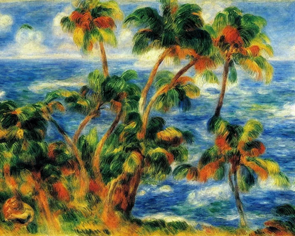 Image similar to the island of hawaii by renoir.