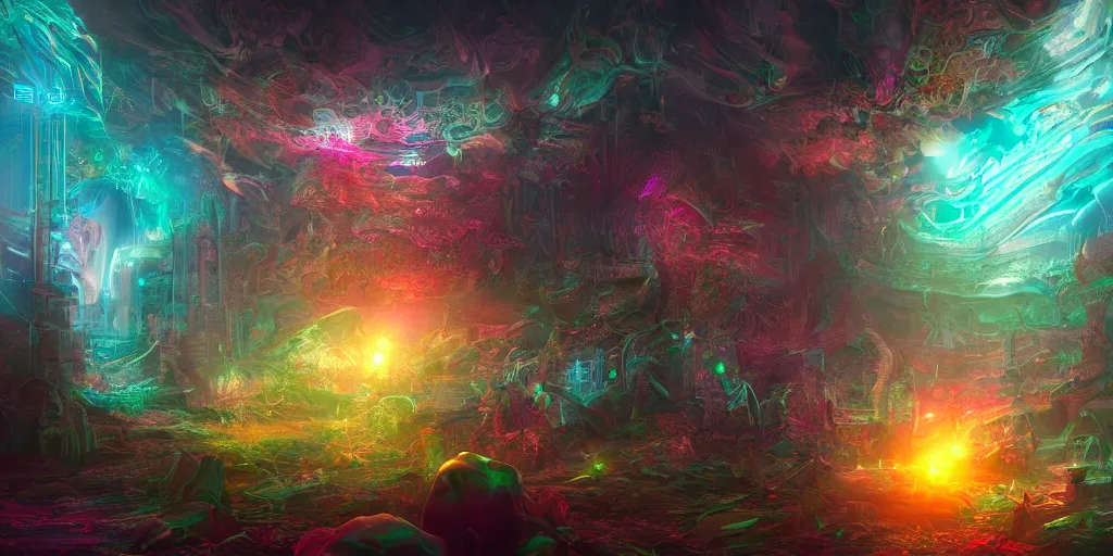 Prompt: dreamscape, artificial nightmares, ross tran, vivid colors, highly detailed sculpture, intricate detailed, ommatidia, 8 k, cinematic atmosphere, post - processing