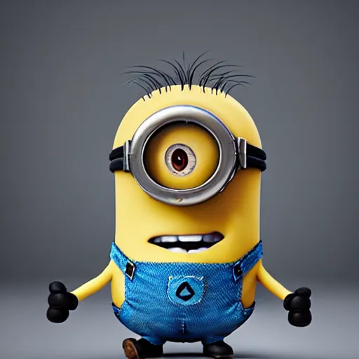 Prompt: studio photo of a minion from Despicable Me