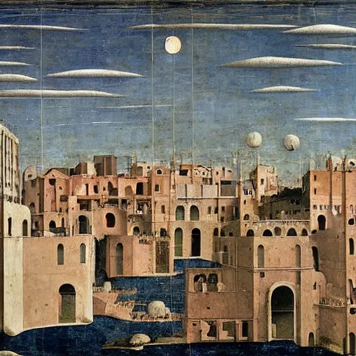 Image similar to the ideal city by piero della francesca