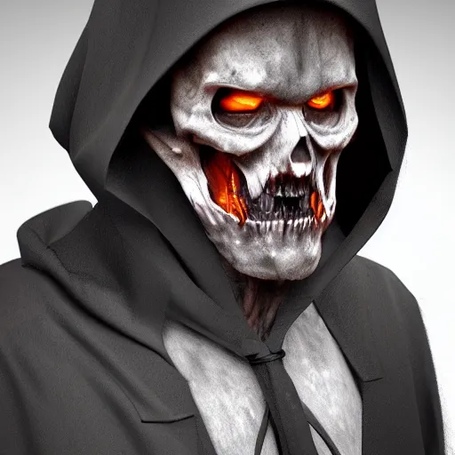 Image similar to grim reaper but master aplinter, photorealistic, artstation