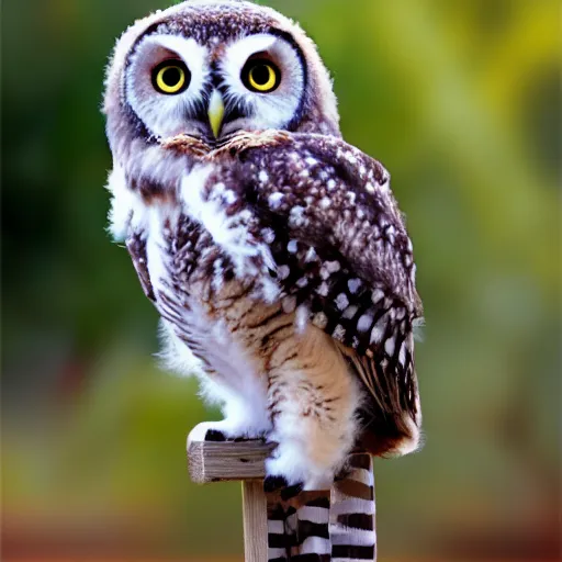 Image similar to cute baby owl in solid colors