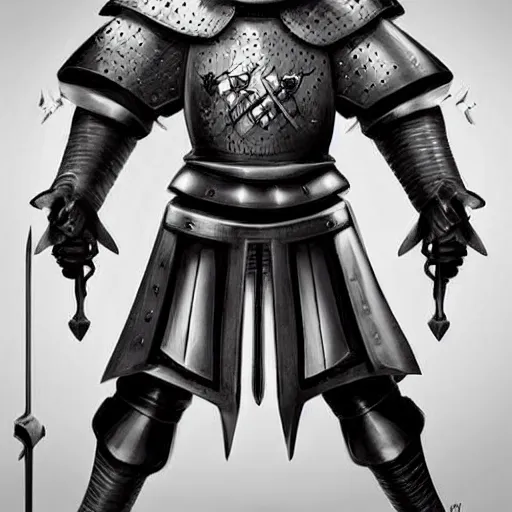 Image similar to donald trump, knights armor!!!!!!!!!!!!!!!!, one broadsword, by hans holdein, donald trumps highly detailed handsome face, two arms, two legs, donald trumps symmetrical face, realistic, valiant, heroic