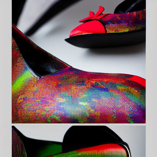 Image similar to Apple Inc shoes inspired by modernism. Sigma 85mm f/8, high detail, bright color scheme