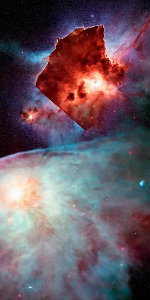 Image similar to James Webb telescope photo of the Godzilla nebula, 8k, 4k, extremely detailed, beautiful, nasa photography