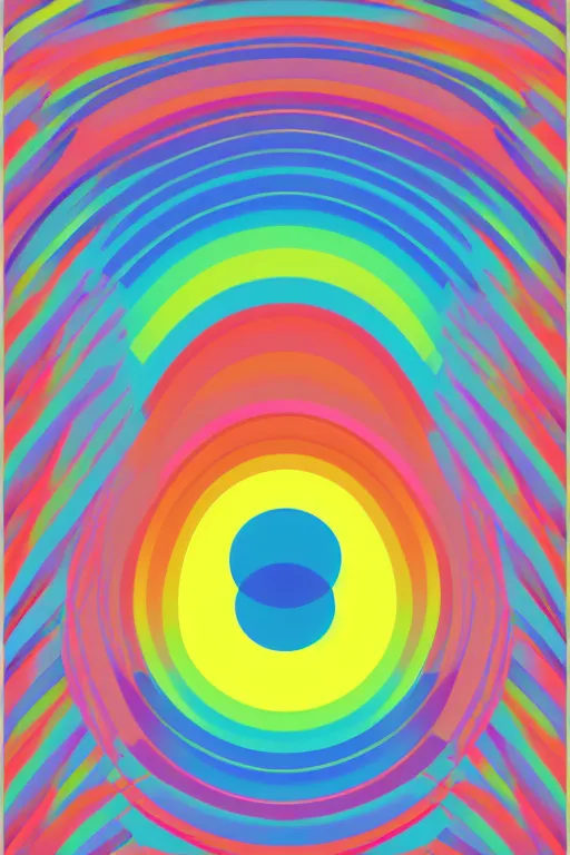 Image similar to minimalist boho style art of a rainbow, illustration, vector art