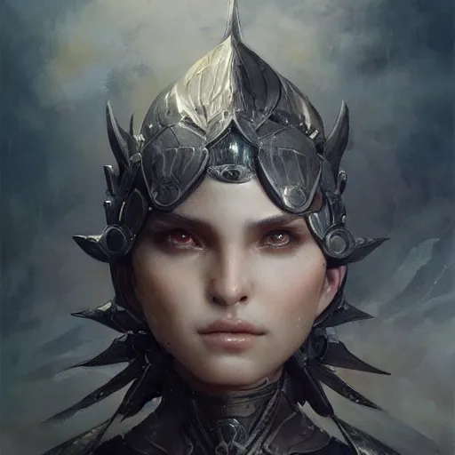 Image similar to ultra realist breathtaking detailed soft painting of non-binary warrior, dark fantasy, naval background, elegant, highly detailed, artstation, concept art, matte, sharp focus, art by Tom Bagshaw, Artgerm and Greg Rutkowski