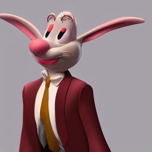 Prompt: Roger rabbit as a human, photo, detailed, 4k