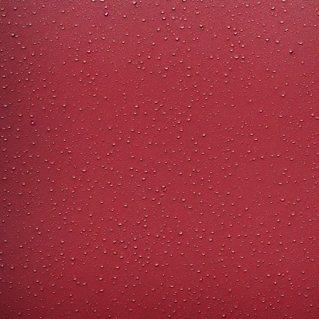 Prompt: raindrop texture on red wall, 8k