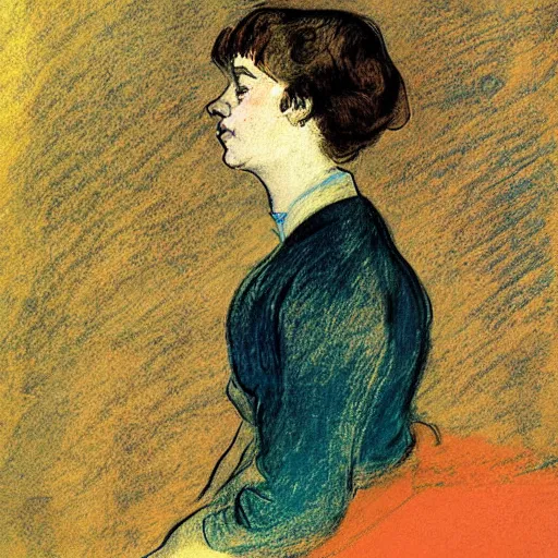 Prompt: a girl in a room, old polaroid by goya, by henri de toulouse - lautrec, elegant drawing, digital painting, jugendstil, strong lights, flat colors, pastel colors,