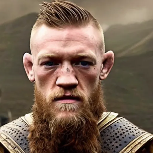 Prompt: Connor McGregor in vikings very detailed 4k quality super realistic