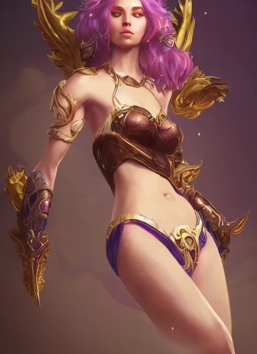 Image similar to evelyn, from league of legends, au naturel, hyper detailed, digital art, trending in artstation, cinematic lighting, studio quality, smooth render, unreal engine 5 rendered, octane rendered, art style by klimt and nixeu and ian sprigger and wlop and krenz cushart