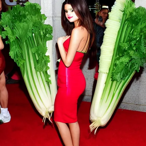 Image similar to selena gomez as celery