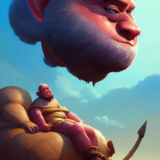 Image similar to biden as a chubby troll, ben hur, loftis, cory behance hd by jesper ejsing, by rhads, makoto shinkai and lois van baarle, ilya kuvshinov, rossdraws global illumination