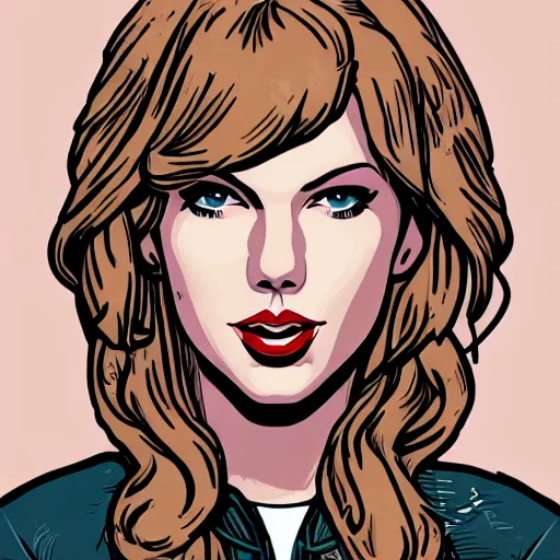 Image similar to portrait of taylor swift, by laurie greasley and james stokoe, 4 k, 8 k