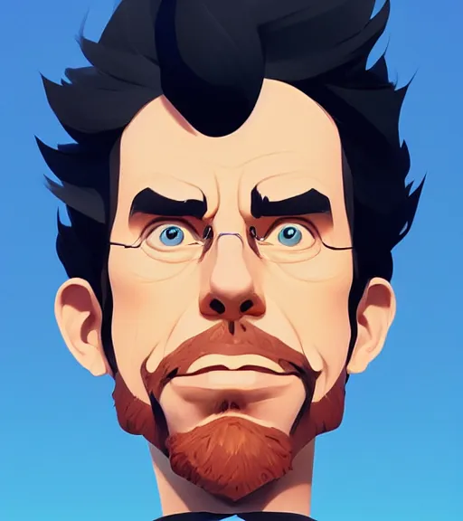 Image similar to face icon stylized minimalist whiskey! ben stiller bottle!, loftis, cory behance hd by jesper ejsing, by rhads, makoto shinkai and lois van baarle, ilya kuvshinov, rossdraws global illumination