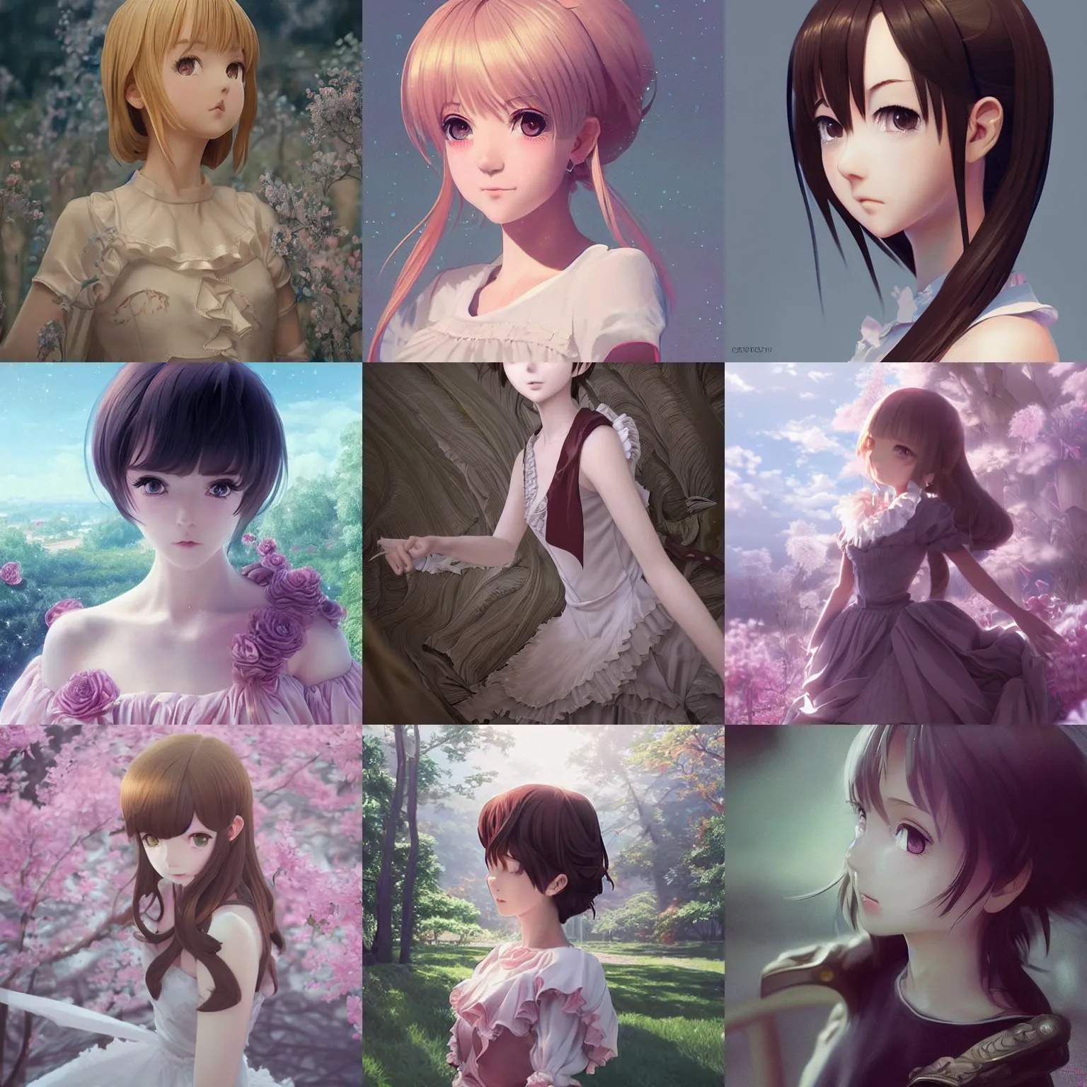 Prompt: instagram photo. insanely detailed. by wlop, ilya kuvshinov, krenz cushart, greg rutkowski, pixiv. zbrush sculpt, octane, maya, houdini, vfx. a gorgeous young anime cg gentle girlish feminine sissy boy with long hairstyle in princess dress, in luxury advertisement. cinematic dramatic atmosphere, sharp focus, volumetric lighting