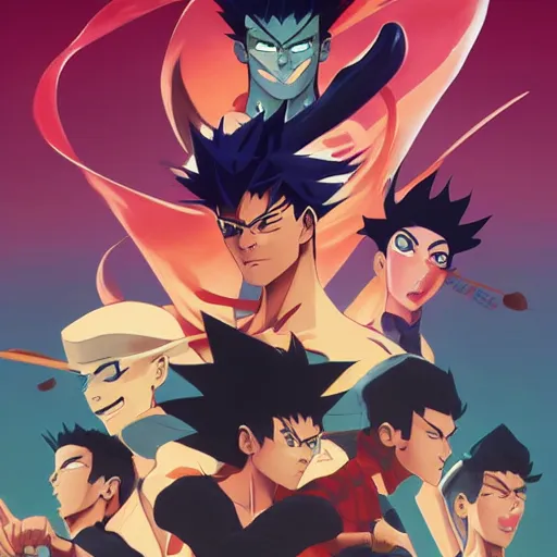 Image similar to face icon stylized minimalist yu yu hakusho, loftis, cory behance hd by jesper ejsing, by rhads, makoto shinkai and lois van baarle, ilya kuvshinov, rossdraws global illumination