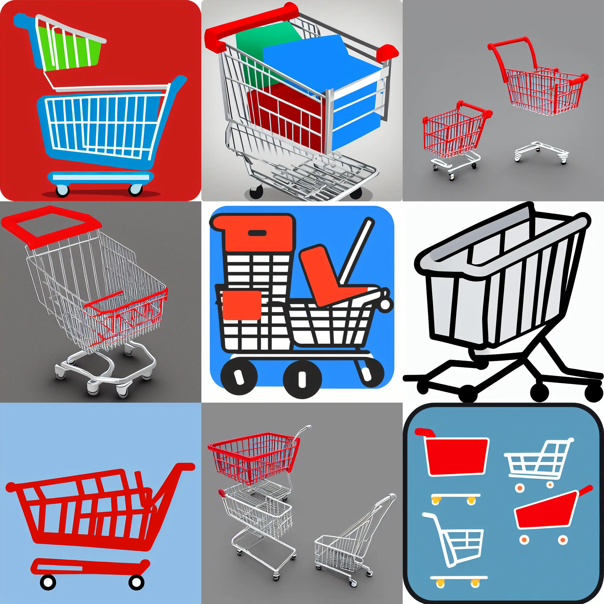 Prompt: shopping cart icon