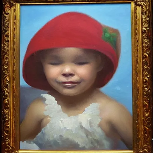 Image similar to oil painting it is time my son