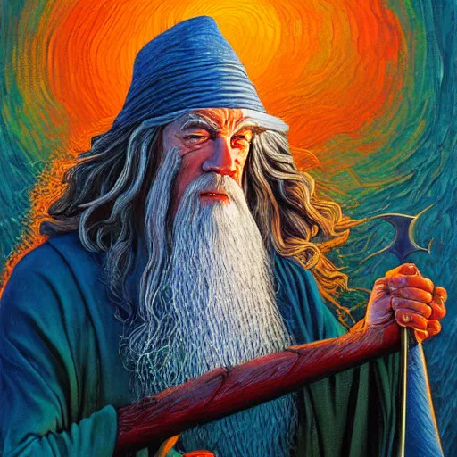 Image similar to gandalf by jeffrey smith erin hanson chad knight