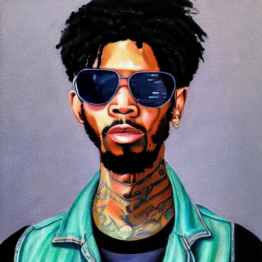 Image similar to a painting of sonny digital