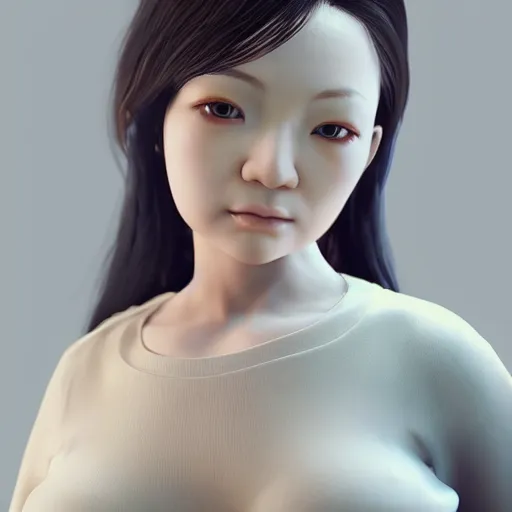 Image similar to japanese doll sculptures, realistic portraits, full body, unreal engine, 3 d, octane render, hd