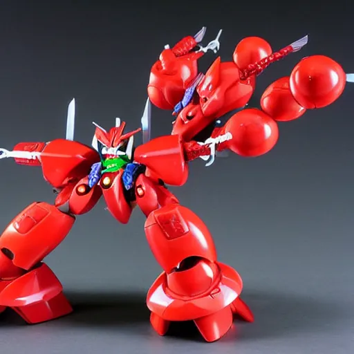 Prompt: intricate design of fruit robot by go nagai, gundam