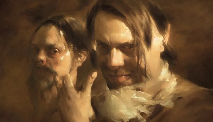 Image similar to beautiful portrait of anthropomorphic loaf of bread steve buscemi, art by anders zorn, wonderful masterpiece by greg rutkowski, beautiful cinematic light, american romanticism thomas lawrence, greg rutkowski