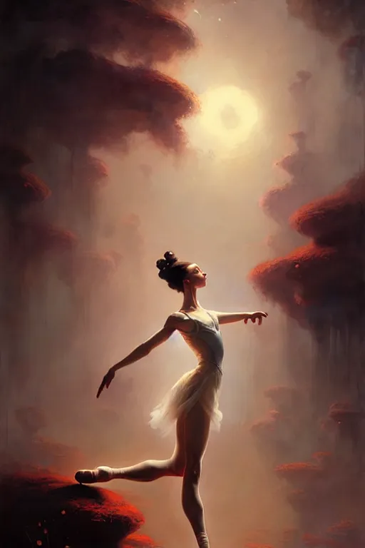 Image similar to giesha prima ballerina by bayard wu, anna podedworna, gaston bussiere, greg rutkowski