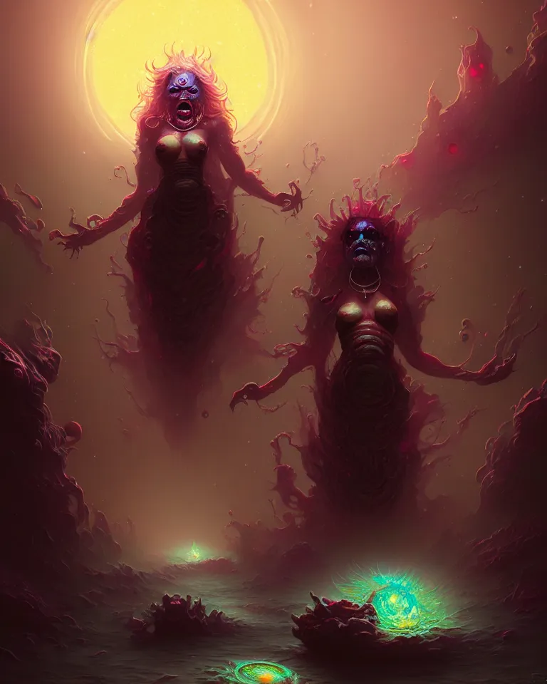 Image similar to your mom is a cosmic horror by bruce brenneise and wayne haag and peter mohrbacher, digital concept art, trending on cgsociety, trending on artstation