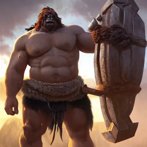 Image similar to upper body portrait of a heavily armoured hulking herculean chiseled john candy as a fantasy barbarian pirate orc ork, sunrays, cinematic lighting, photorealistic, octane render, 8 k, depth of field, 3 d, art by artgerm and greg rutkowski and alphonse mucha and uang guangjian and gil elvgren and sachin ten