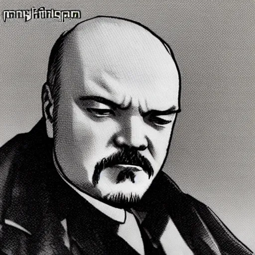 Image similar to lenin in japanese anime style