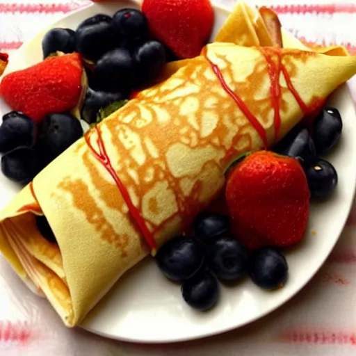 Image similar to a delicious creepy crepe