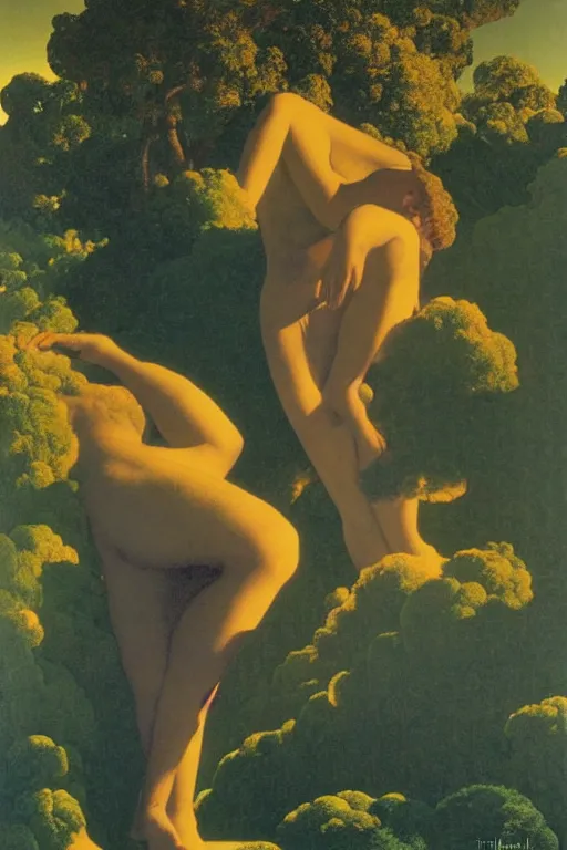 Image similar to tinnitus, by maxfield parrish
