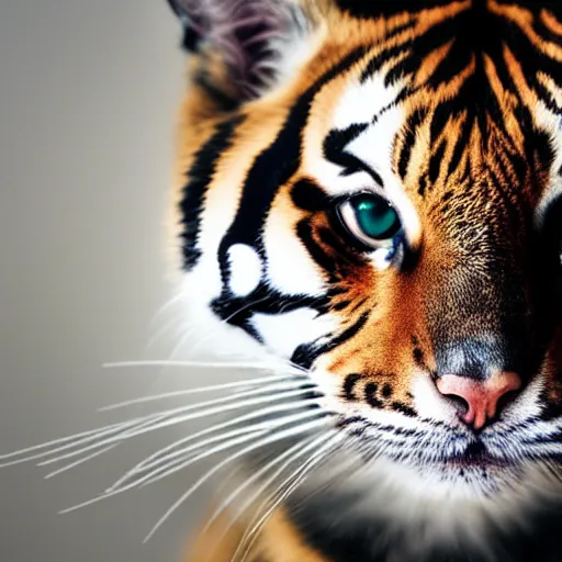 Image similar to house cat with tiger stripes