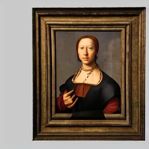 Image similar to portrait of a renaissance girl