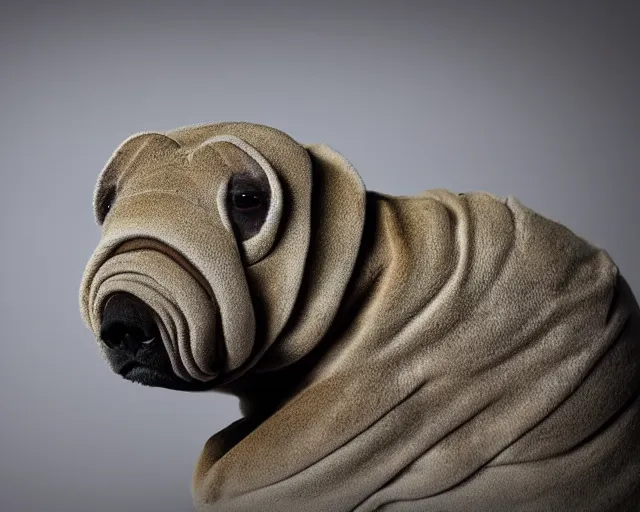 Image similar to purebred tardigrade with owner, beautiful coat, excellent symmetrical face, exquisite detail, best in show, award - winning pet photography, dynamic lighting