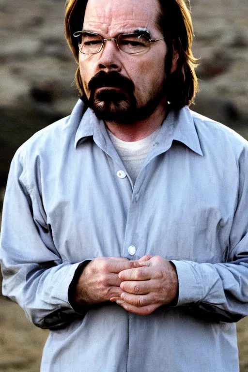 Image similar to matt berry as walter white in breaking bad, movie still, masterpiece