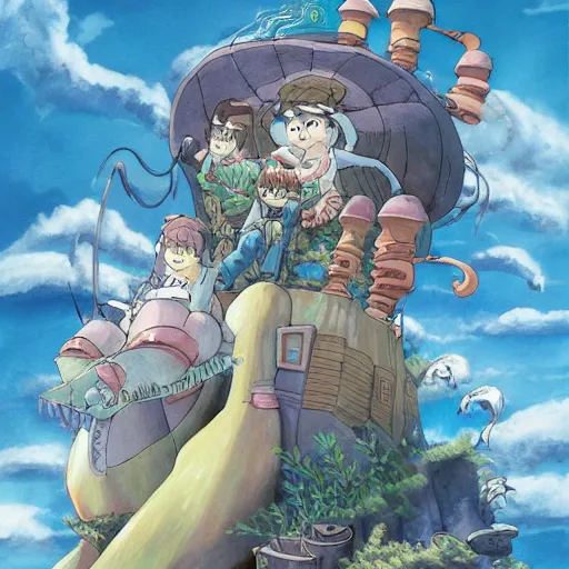 Prompt: a Pagemaster book in the style of Studio Ghibli, realistic painting, high definition, digital art, matte painting, very detailed, realistic