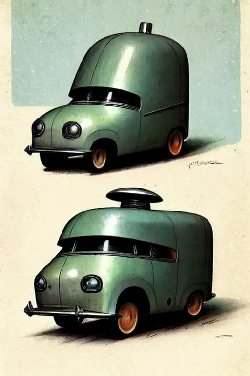 Image similar to ( ( ( ( ( 1 9 5 0 s retro future android robot delivery truck. muted colors., ) ) ) ) ) by jean - baptiste monge,!!!!!!!!!!!!!!!!!!!!!!!!!