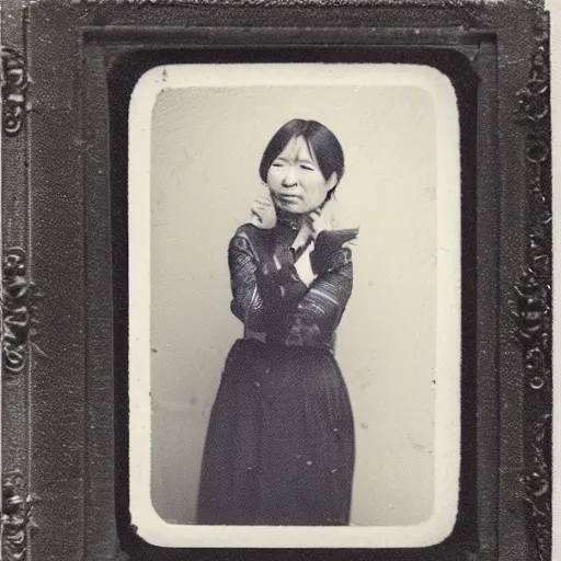 Image similar to Mariya Takeuchi, ambrotype