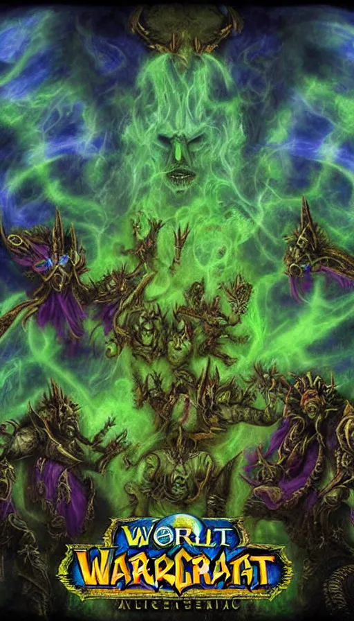 Image similar to psytrance artwork, from warcraft