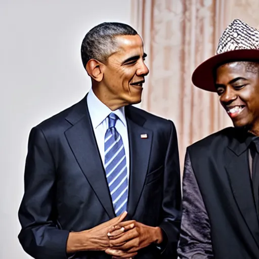 Image similar to Obama and LiL nas X married, photo