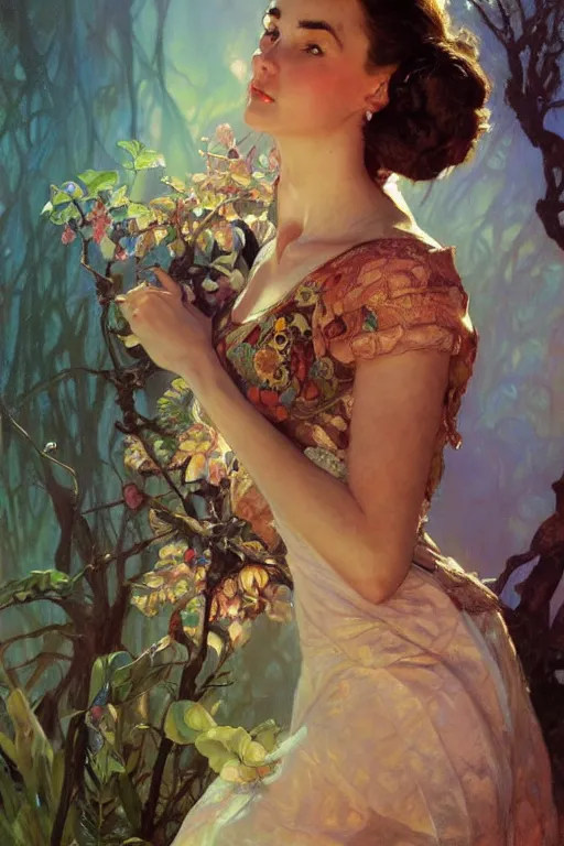 Image similar to Julie Adams portrait, fantasy, elegant, intricate, by Stanley Artgerm Lau, greg rutkowski, thomas kindkade, alphonse mucha, loish, norman Rockwell